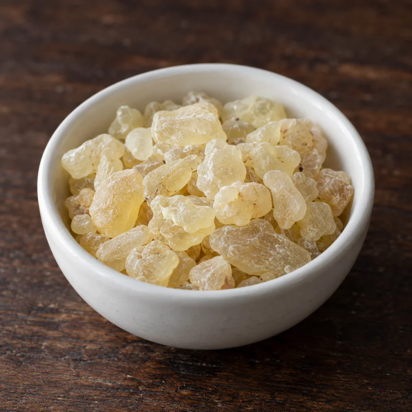 Dried mastic tears, the form that is chewed