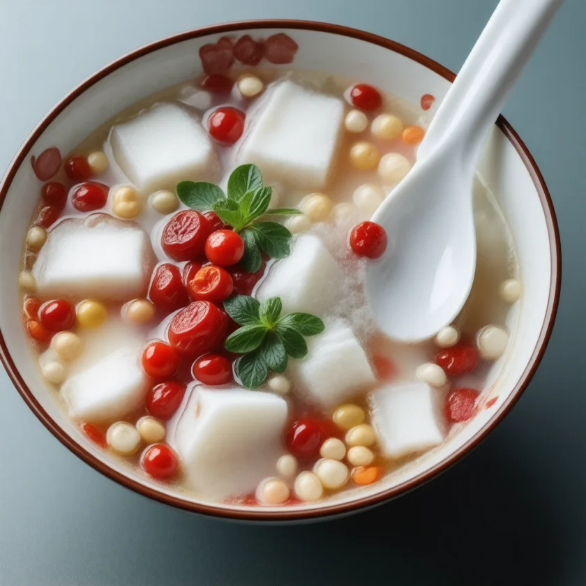 Snow fungus soup, a classic Chinese dessert