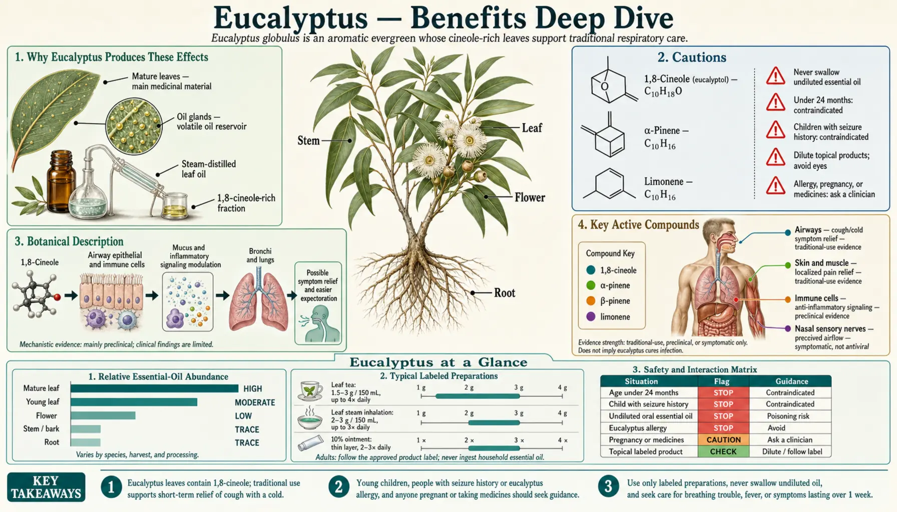 Benefits — scientific infographic poster