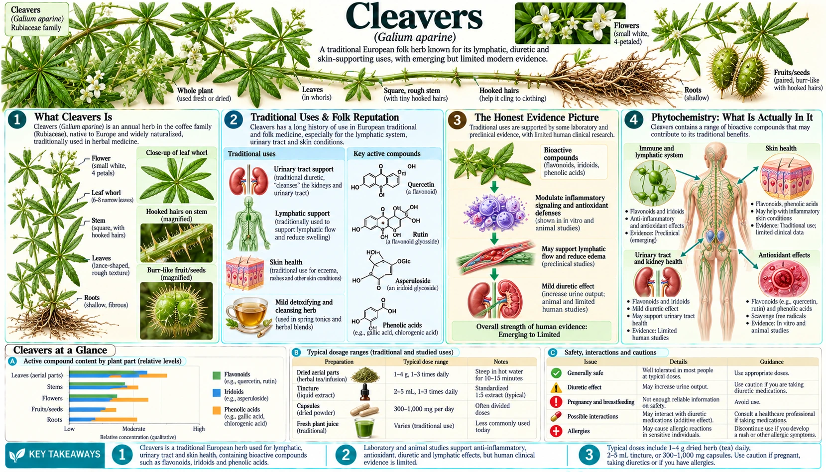 Cleavers — scientific infographic poster