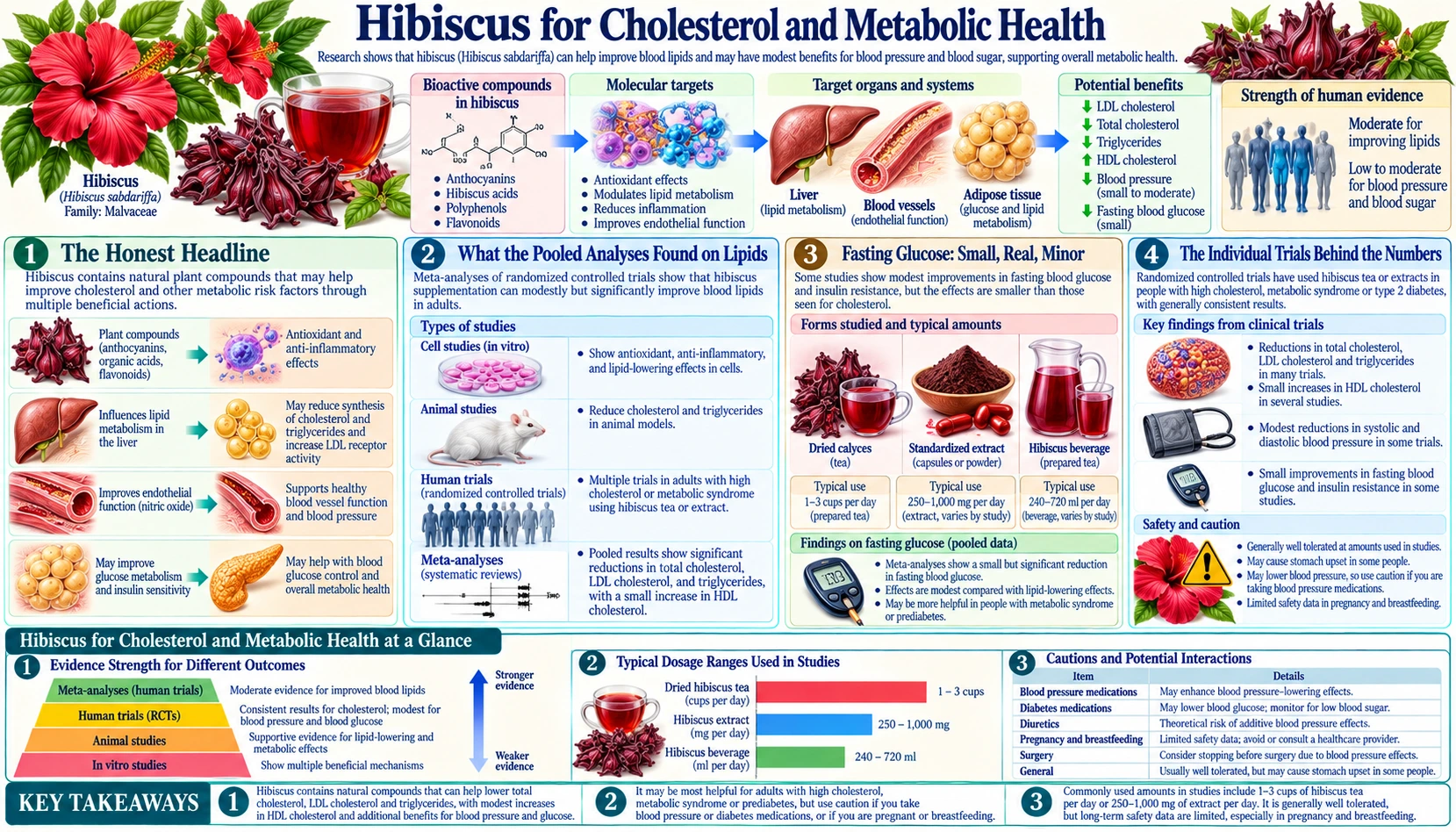 Cholesterol and Metabolic — scientific infographic poster