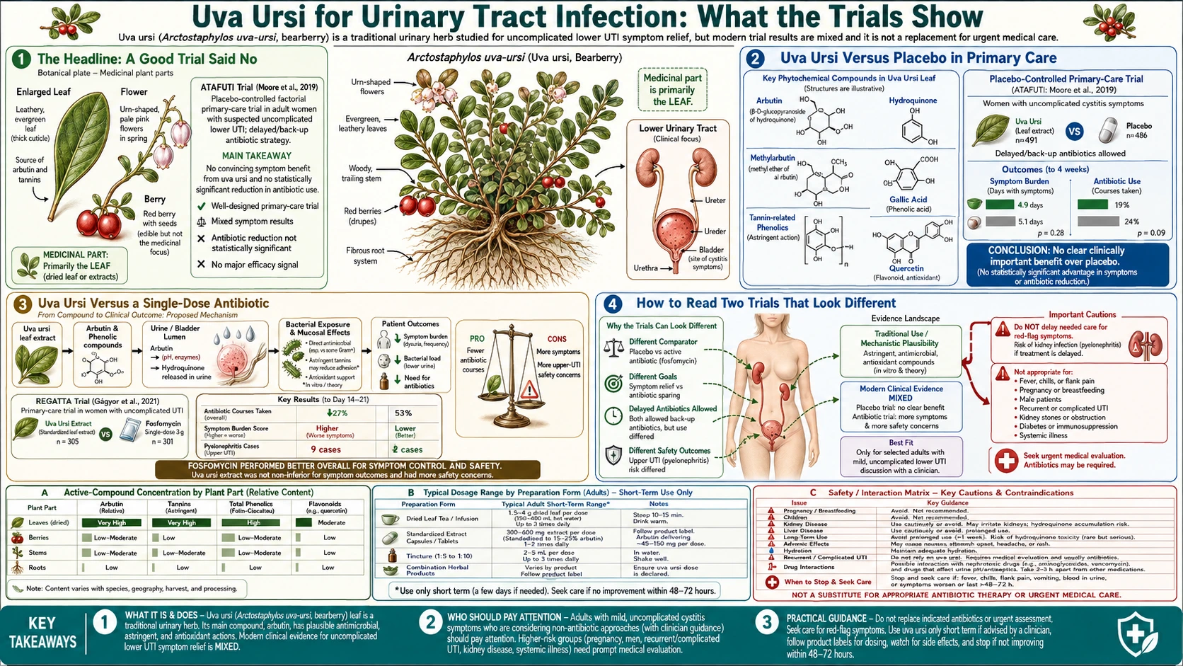 Urinary Tract Infection Evidence — scientific infographic poster