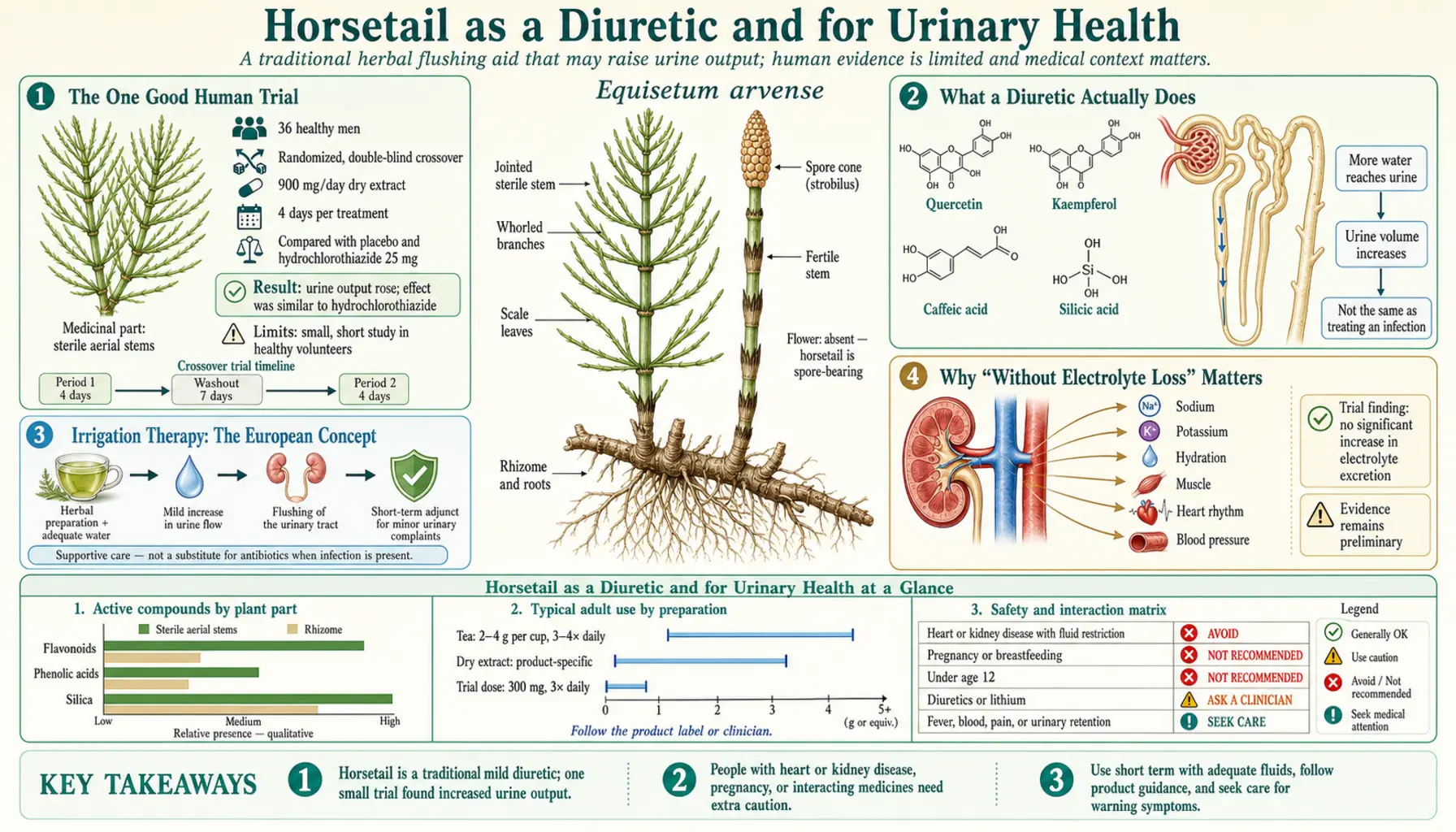 Diuretic and Urinary Health — scientific infographic poster