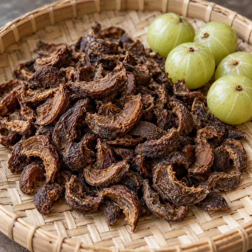 Sun-dried amla slices