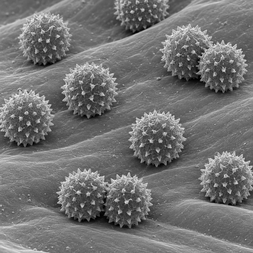 Spiny daisy-family pollen, the source of Asteraceae allergy