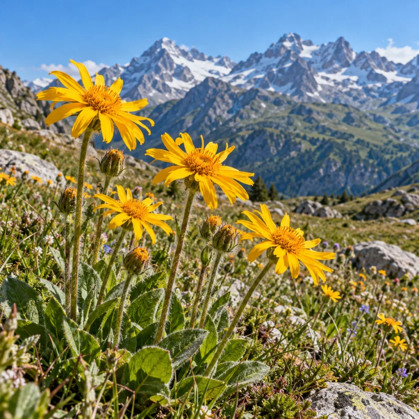 Arnica montana in an Alpine meadow