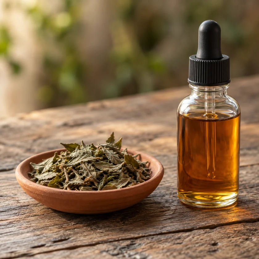 Dried damiana leaf and tincture