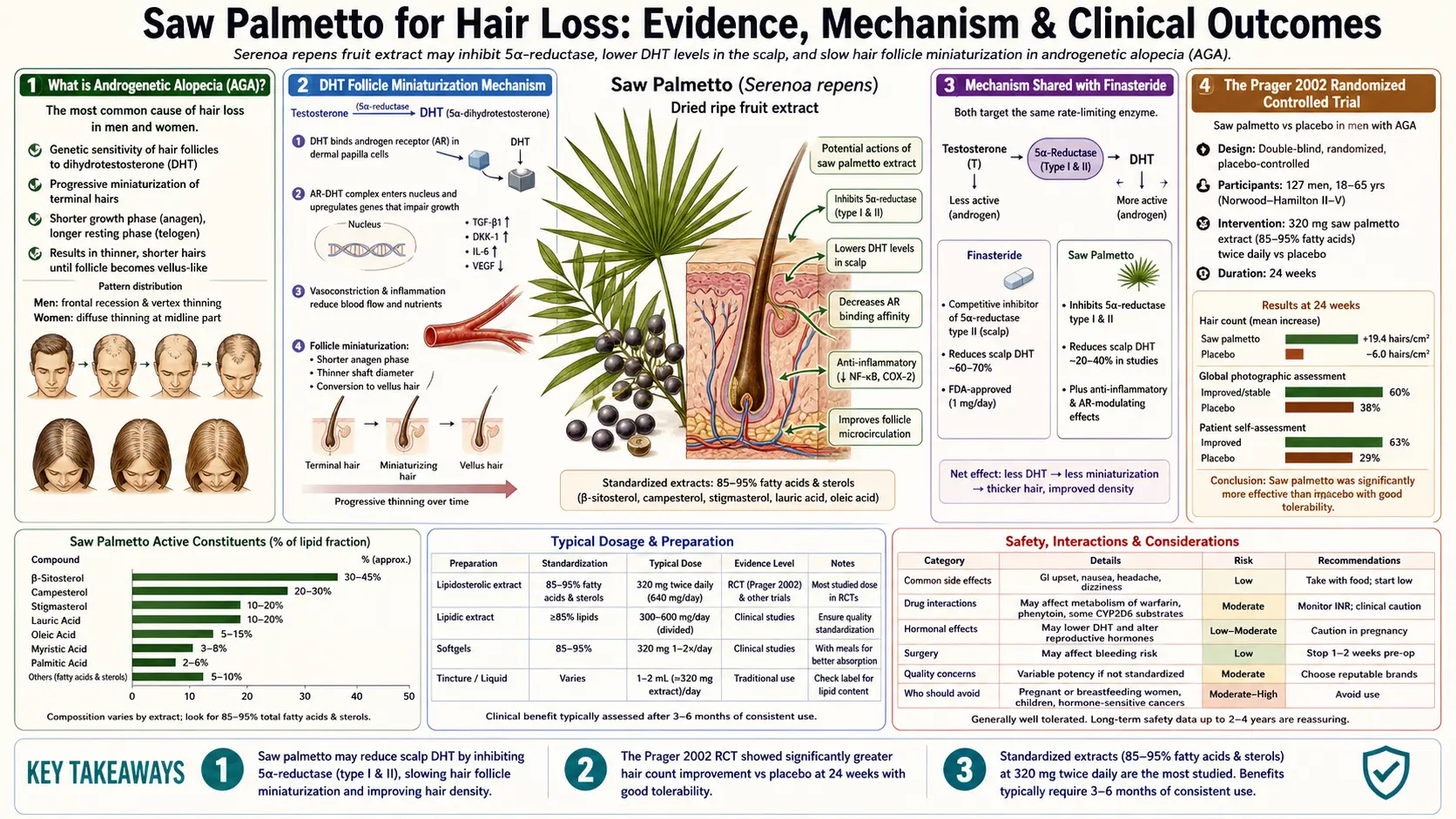 Hair Loss — scientific infographic poster