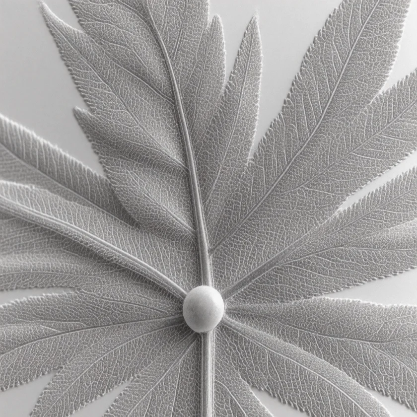 The stinging hairs of the nettle leaf