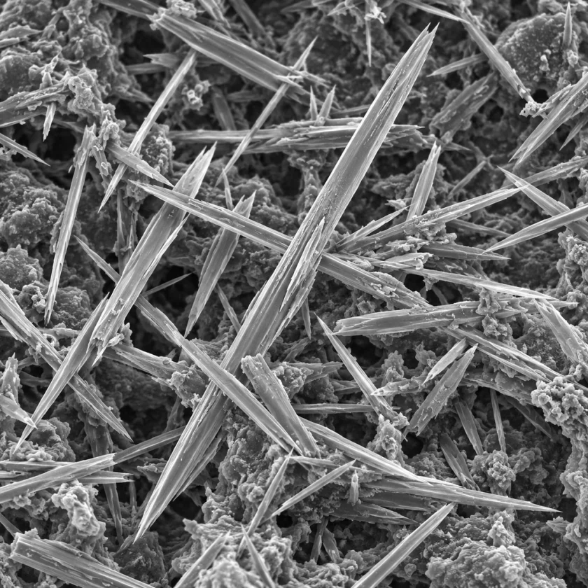 Urate crystals, the cause of a gout attack