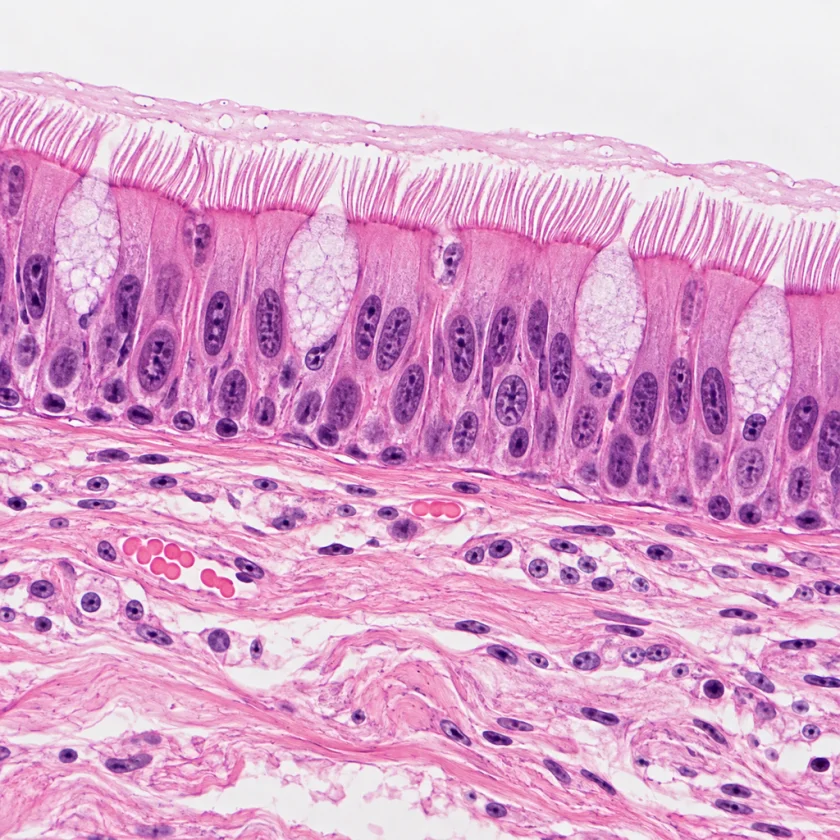 Airway lining, where a cough begins