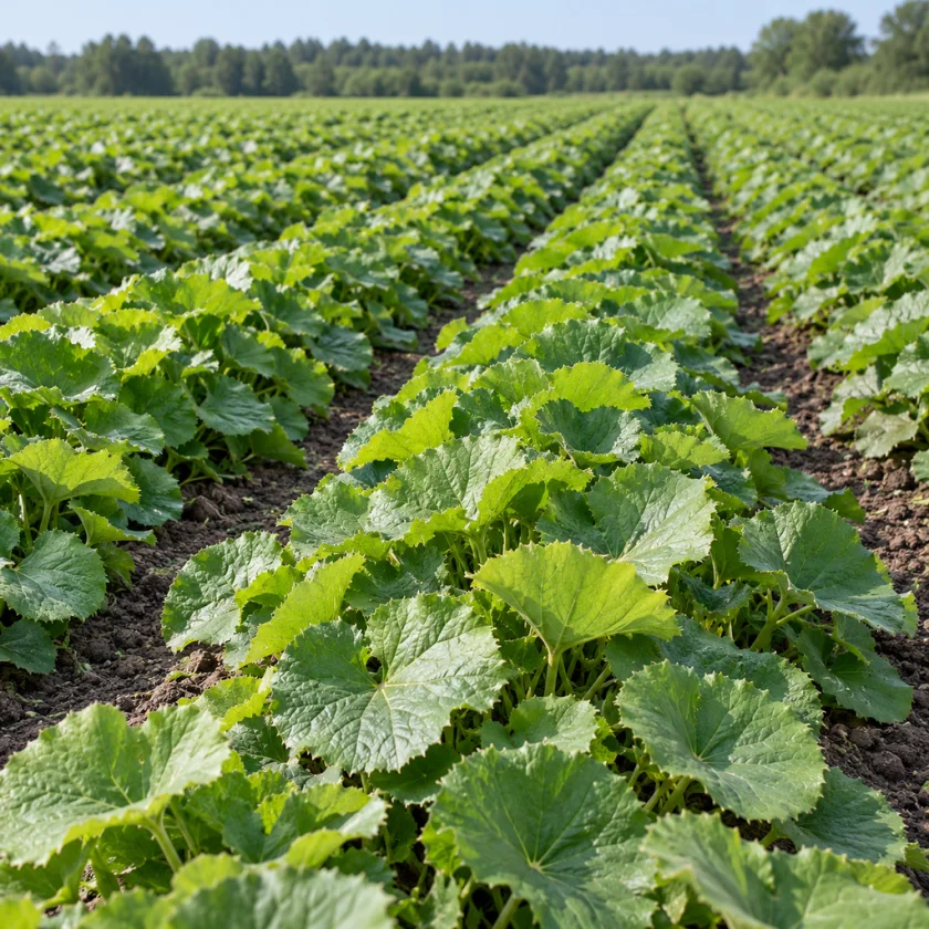 Coltsfoot grown as a cultivated crop