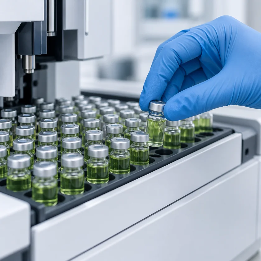 Testing coltsfoot extract for alkaloids