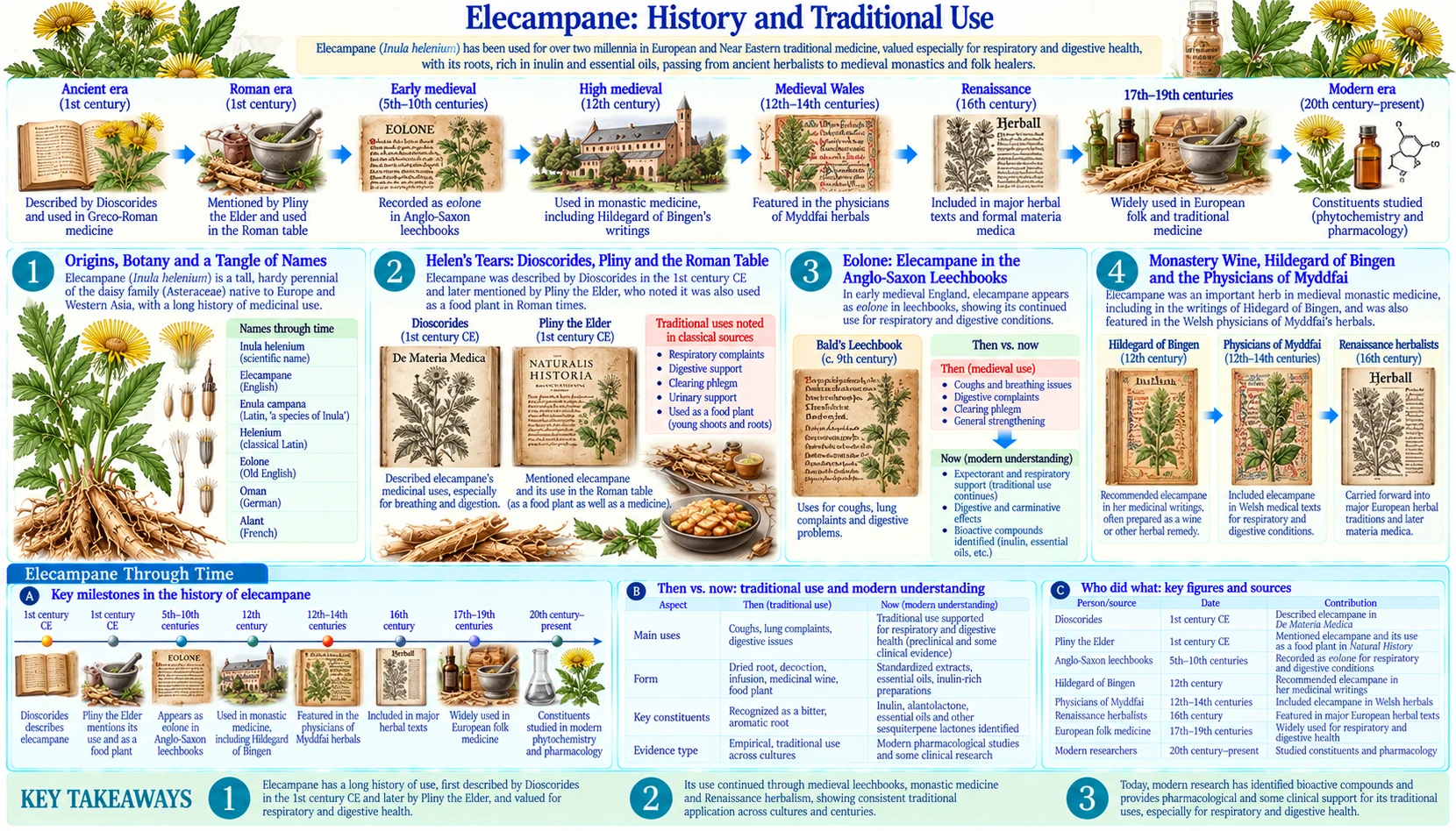 History — scientific infographic poster