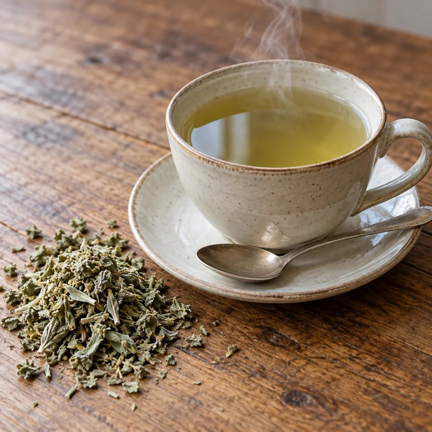 Horehound tea in traditional amounts