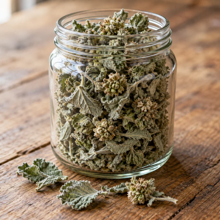 Dried horehound herb