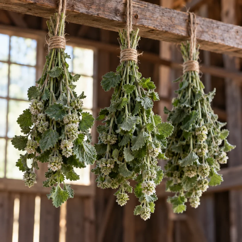 Horehound hung to dry