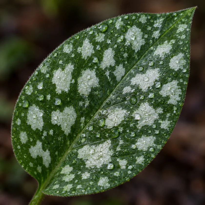 The spotted leaf that suggested a lung