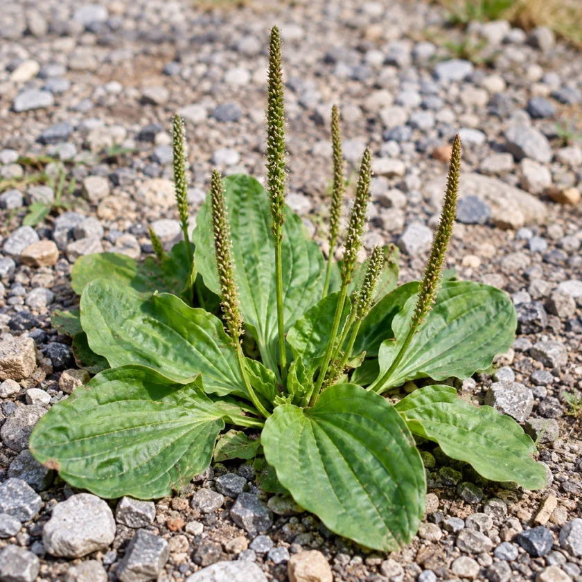 Broadleaf plantain, Plantago major
