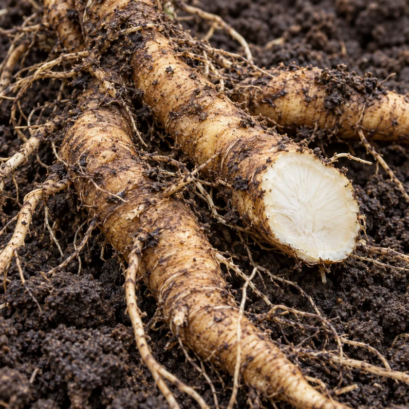 Elecampane root, freshly dug