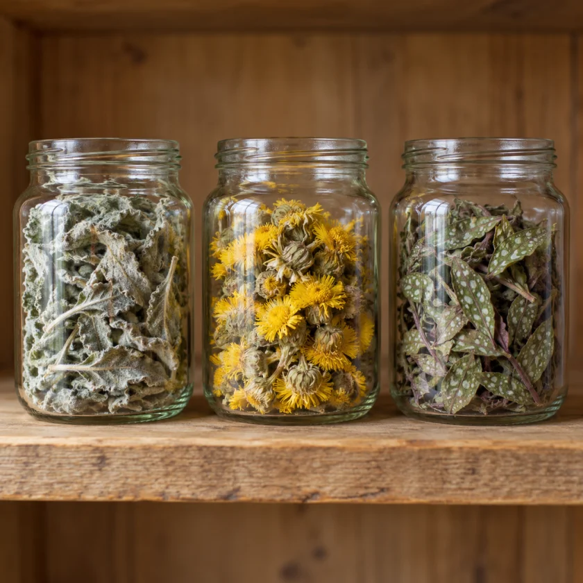 Dried respiratory herbs