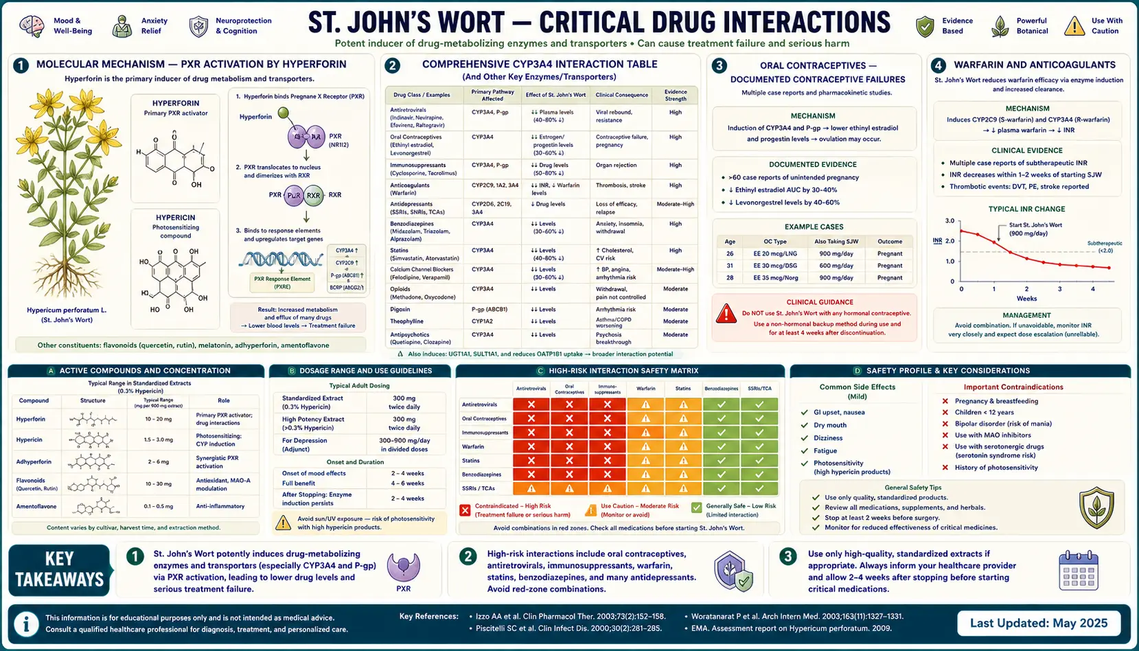 Critical Drug Interactions — scientific infographic poster