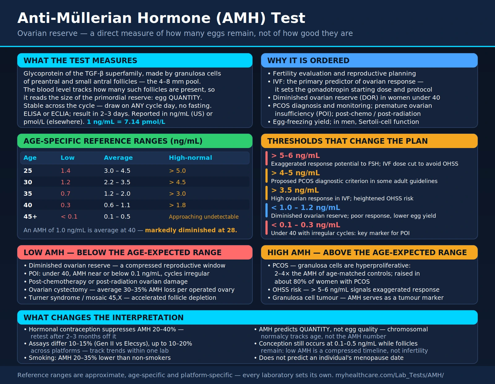 AMH — scientific infographic poster