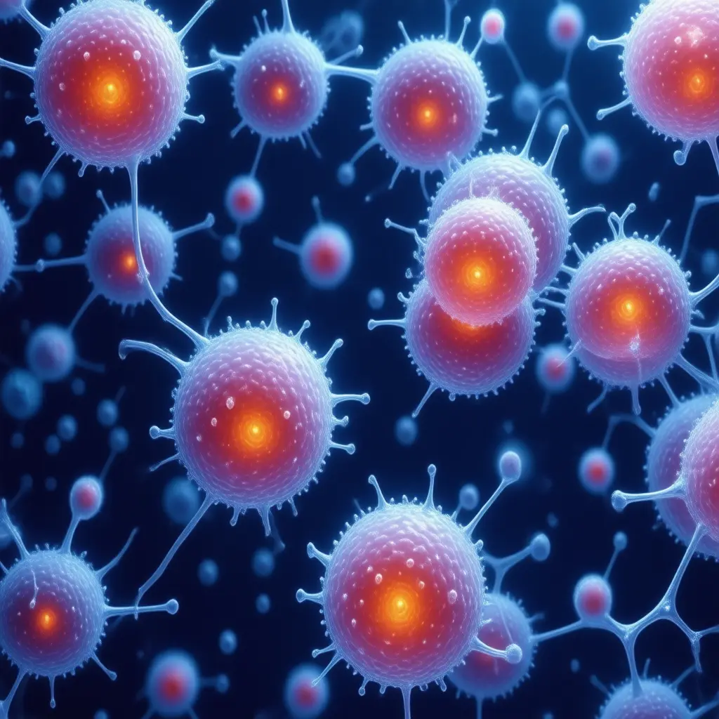 Microscopic view of biological markers measured in Coagulation Panel