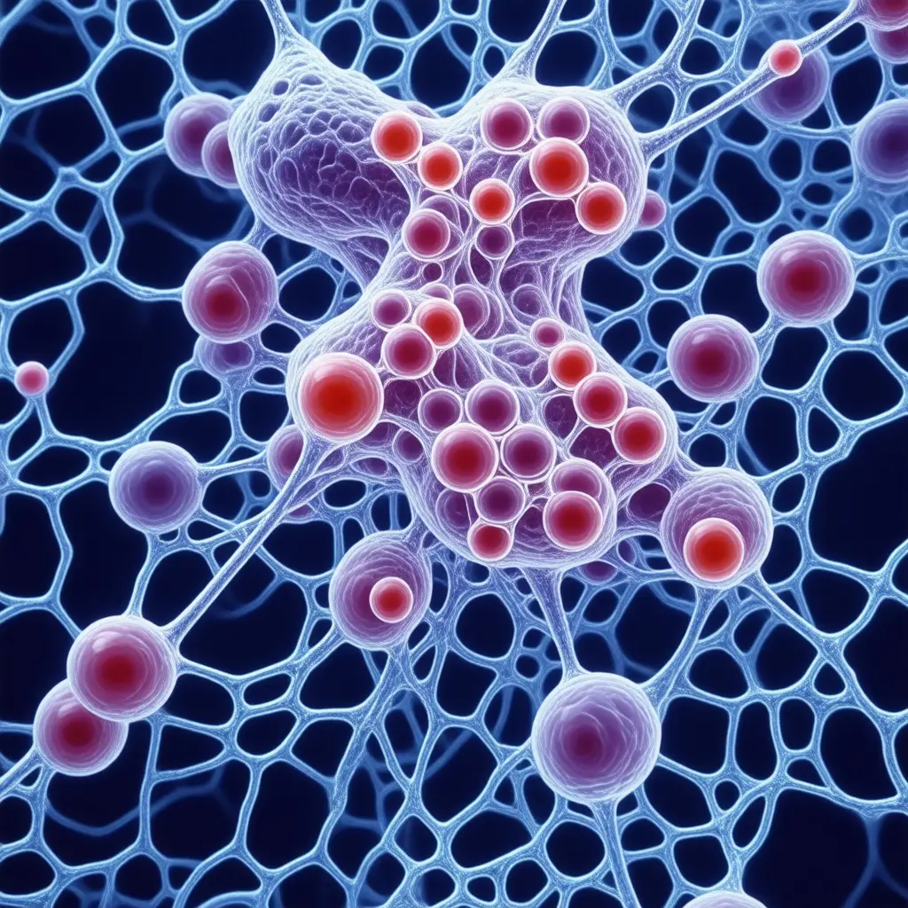 Microscopic view of biological markers measured in Lipid Panel