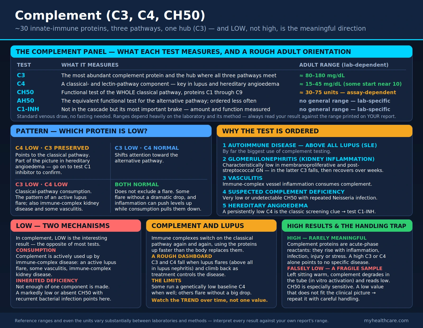 Complement — scientific infographic poster