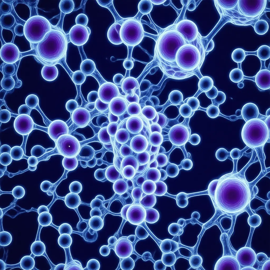 Microscopic view of biological markers measured in GGT (Gamma-Glutamyl Transferase)