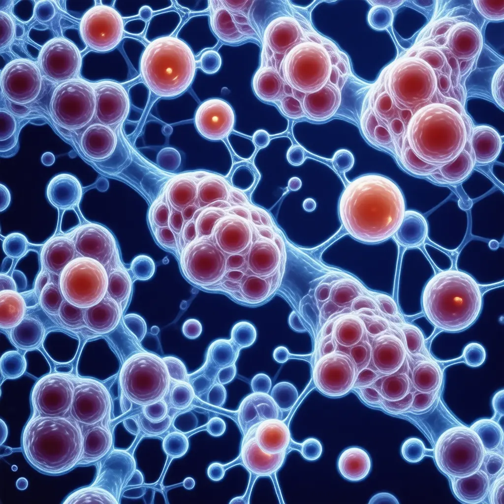 Microscopic view of biological markers measured in Comprehensive Metabolic Panel (CMP)