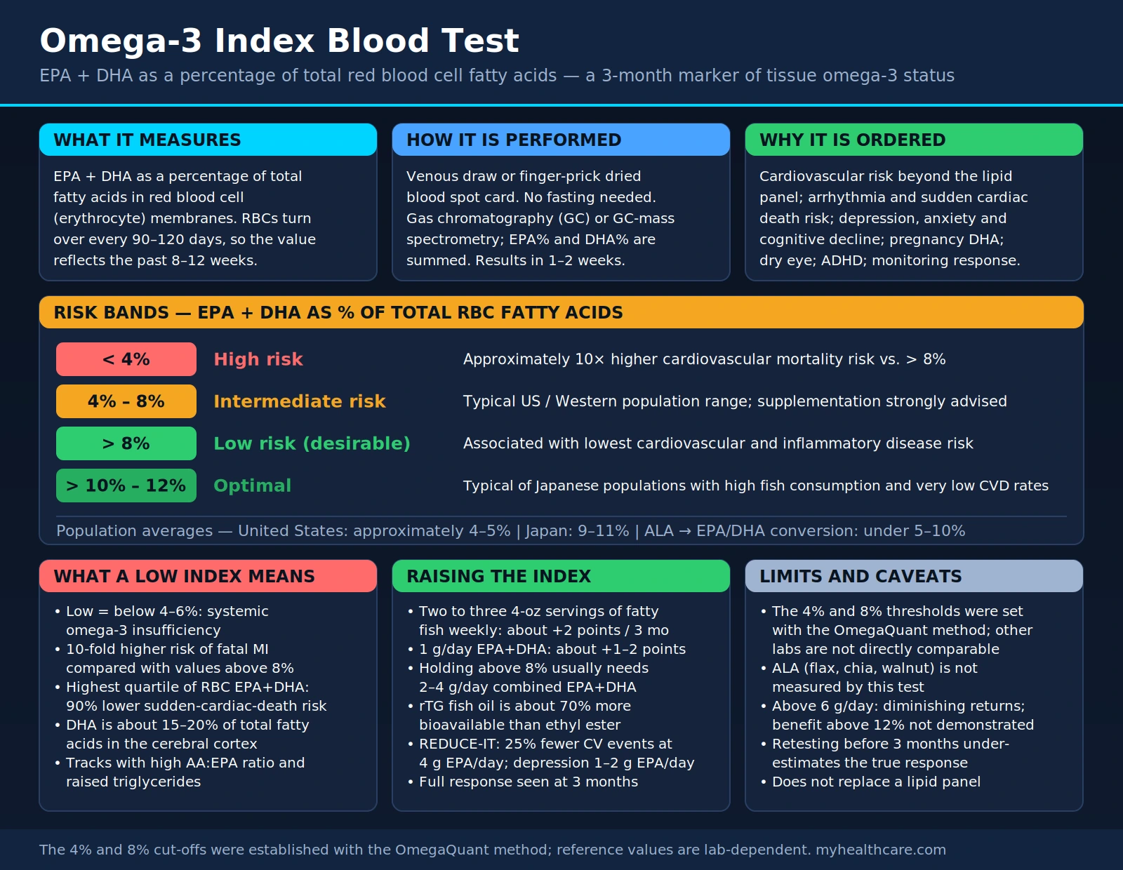 Omega 3 Index — scientific infographic poster