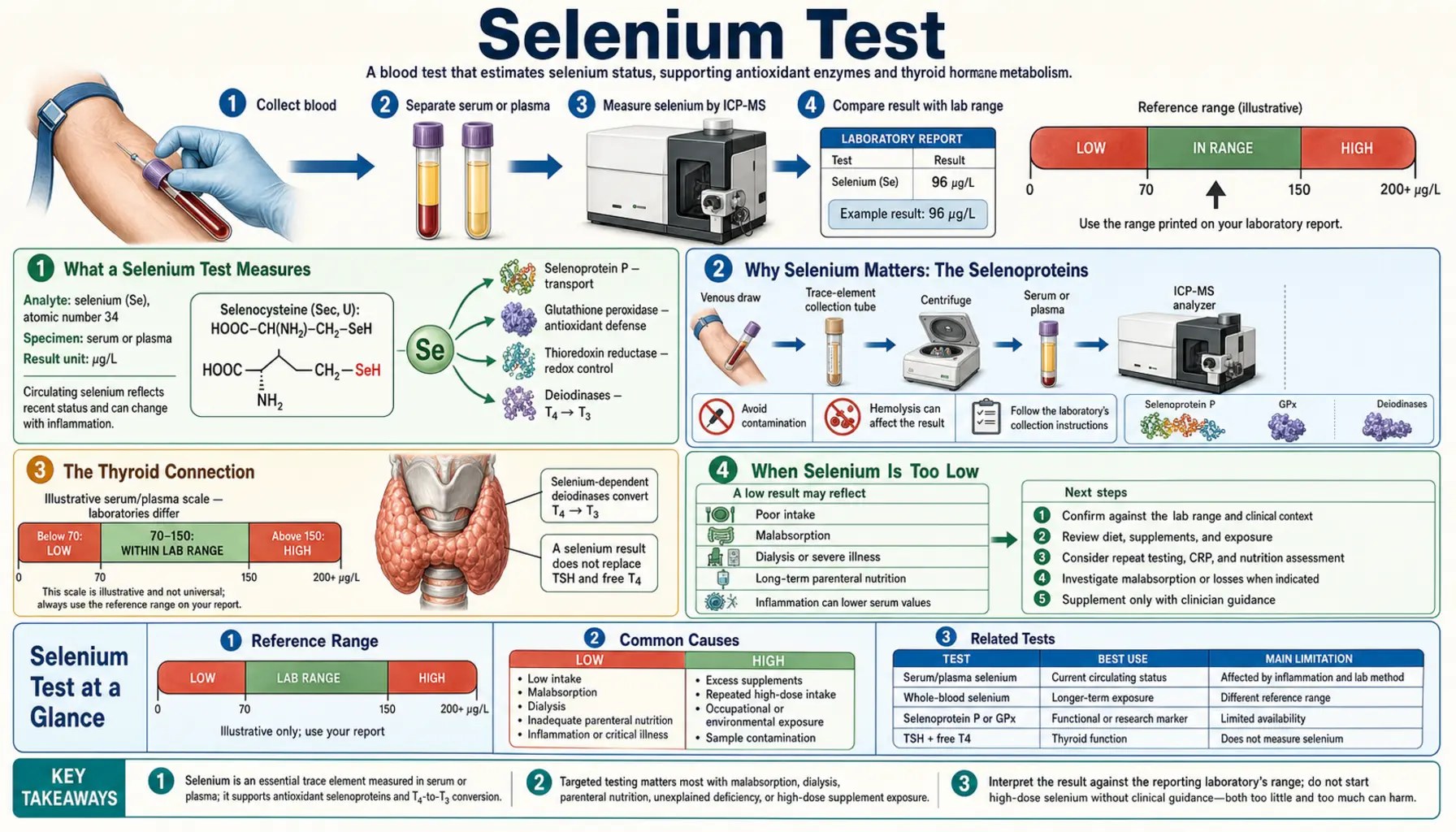 Selenium Test — scientific infographic poster