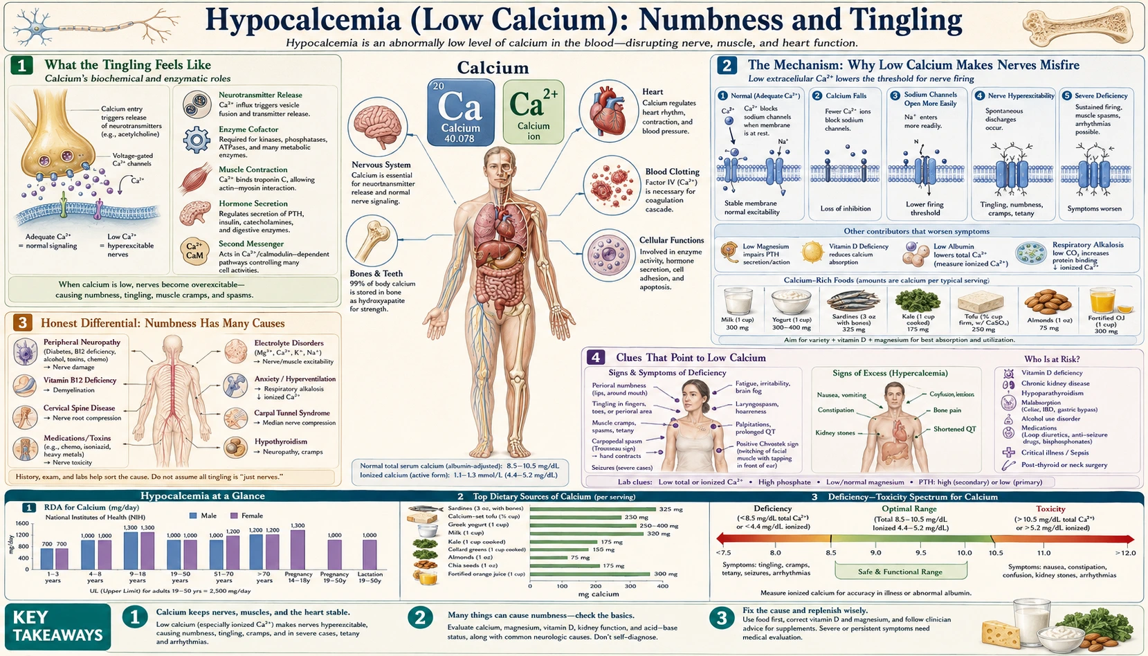 Numbness and Tingling — scientific infographic poster
