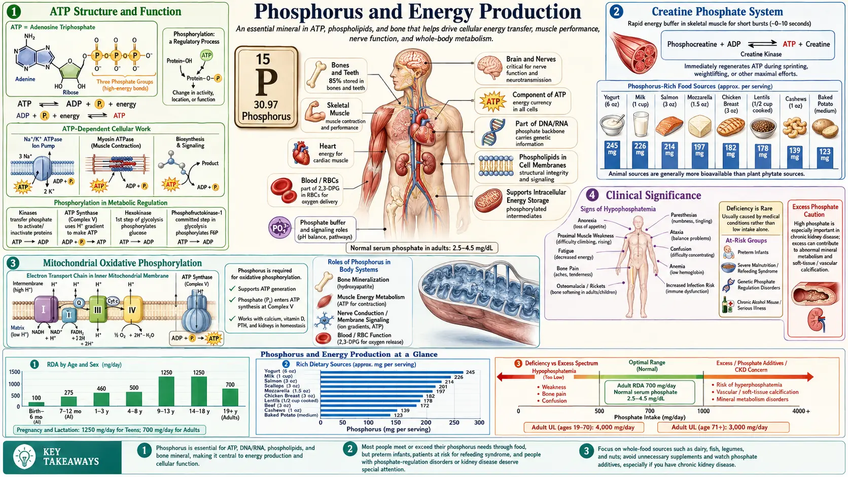 Phosphorus for Energy Production &mdash; scientific infographic poster