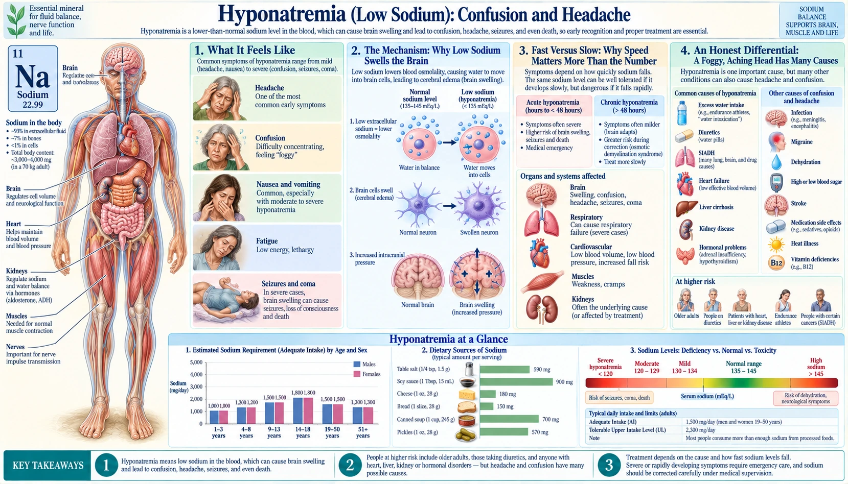 Confusion and Headache — scientific infographic poster