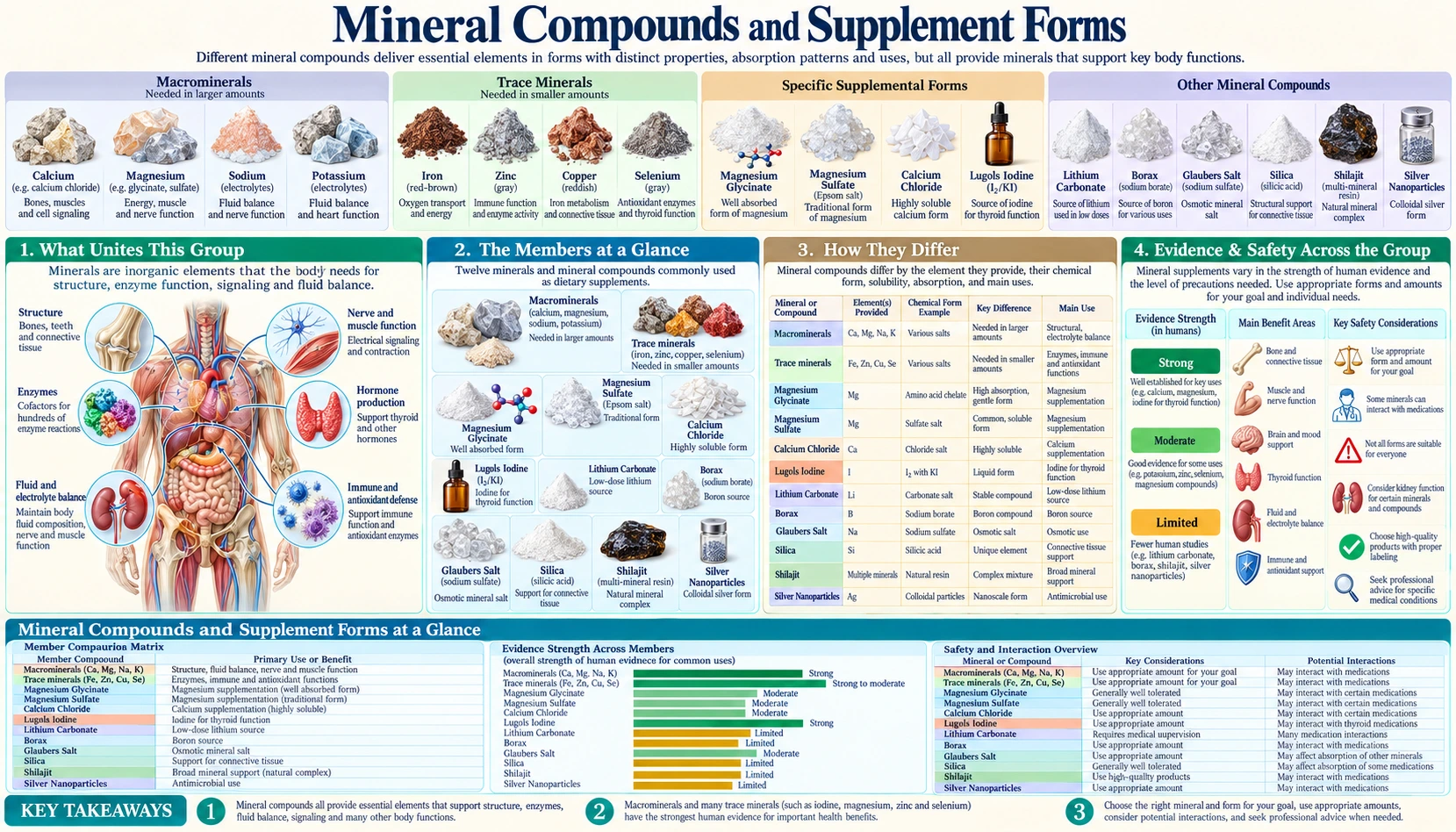 Mineral Compounds — scientific infographic poster