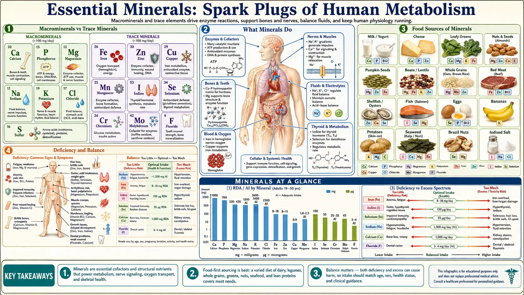 Minerals — scientific infographic poster