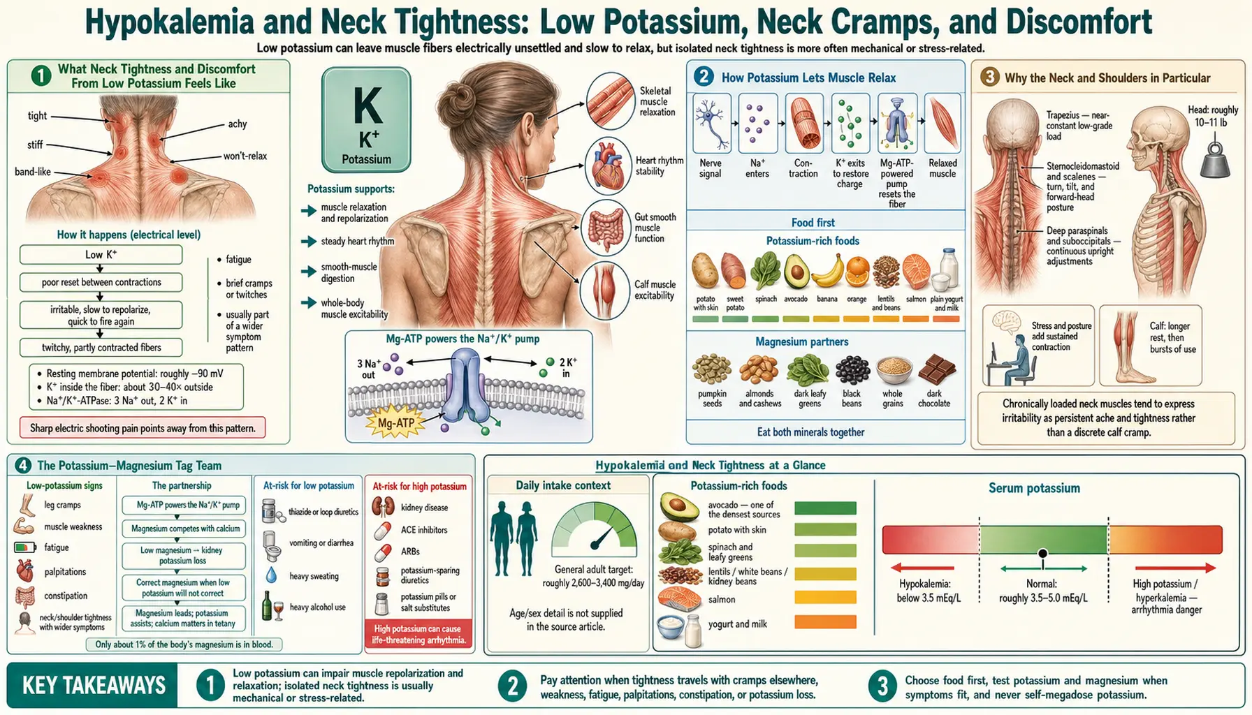 Neck Tightness and Discomfort — scientific infographic poster