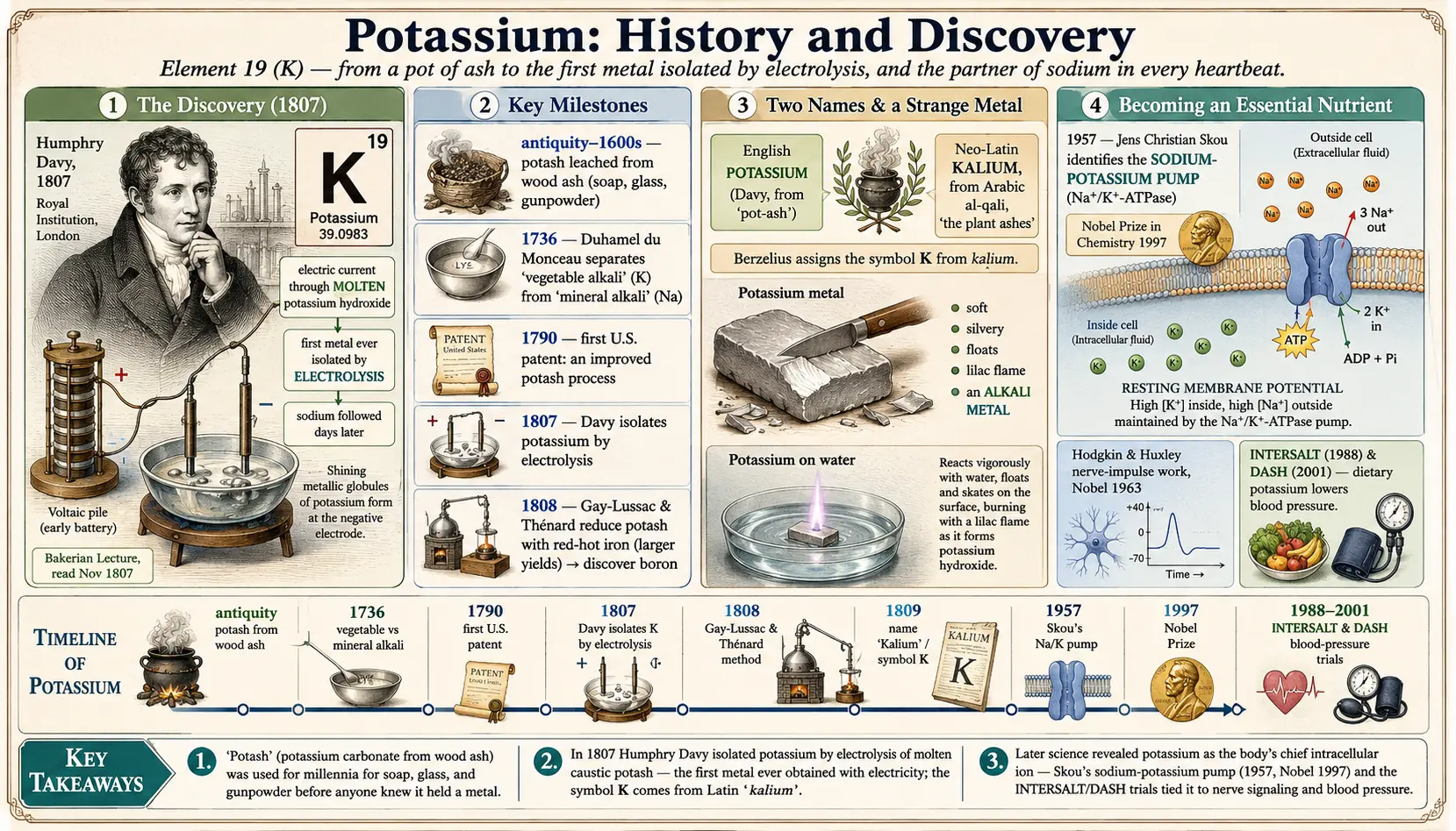 History — scientific infographic poster