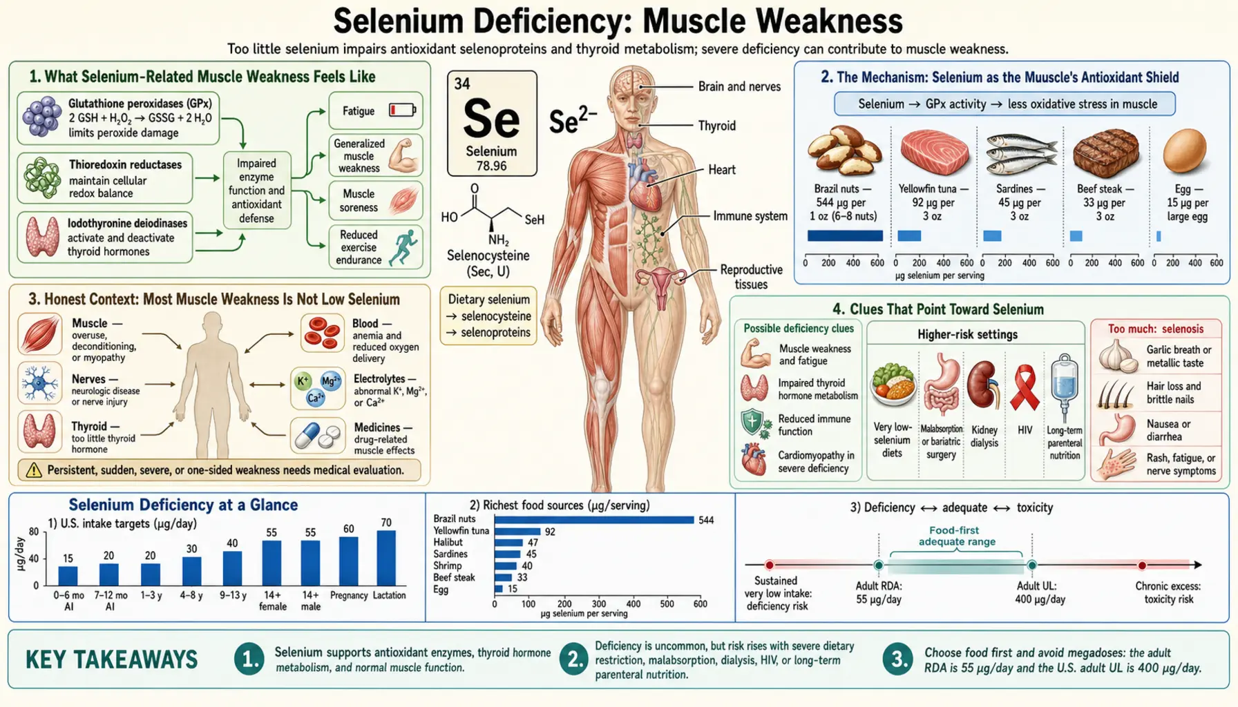 Muscle Weakness — scientific infographic poster