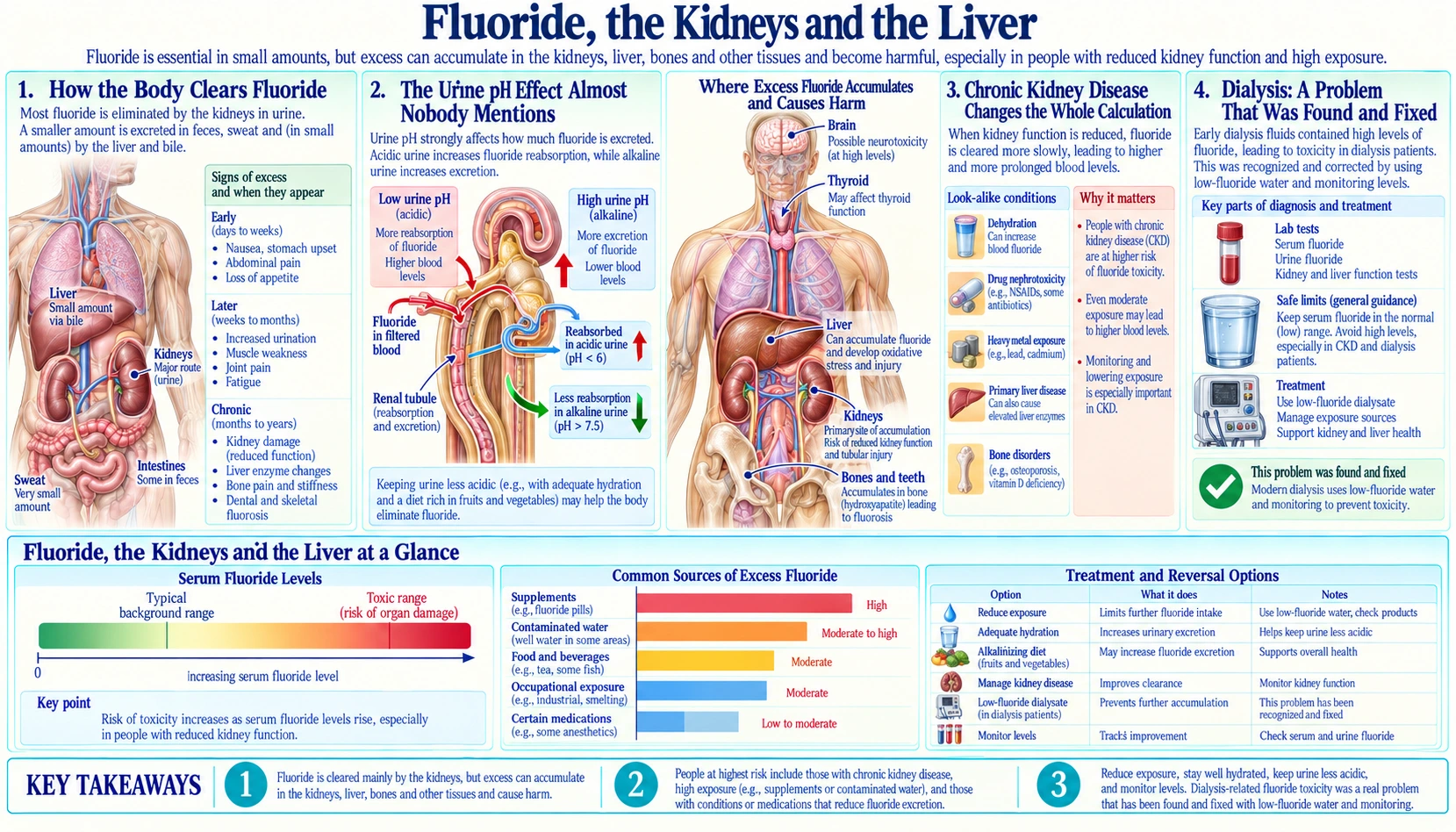 Kidney and Liver — scientific infographic poster