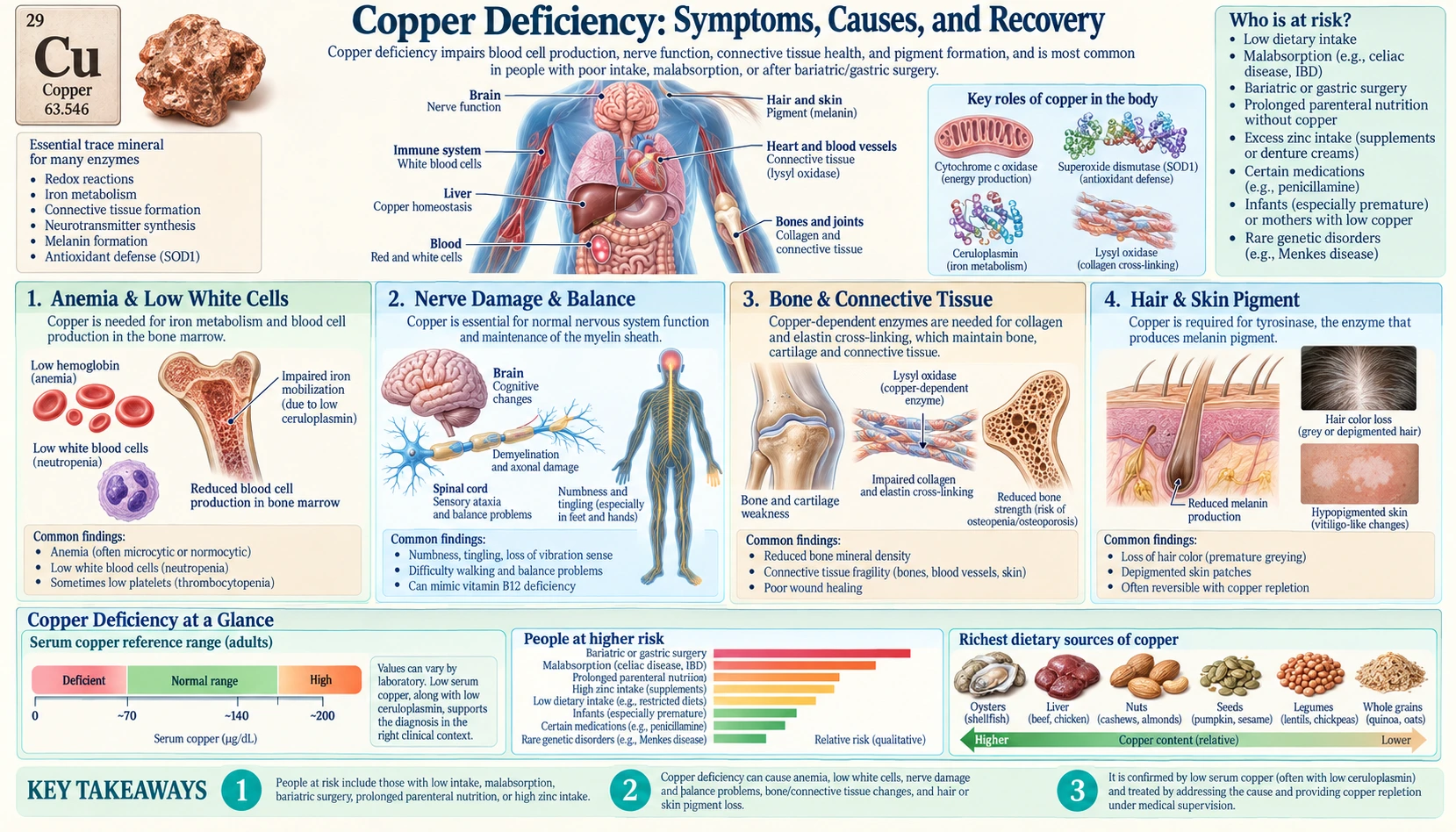 Deficiency — scientific infographic poster