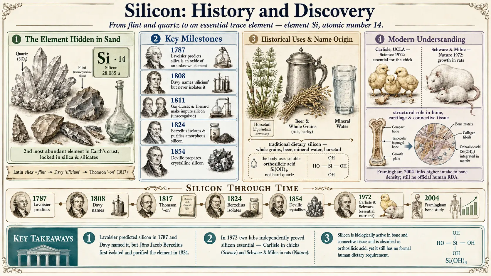 History — scientific infographic poster