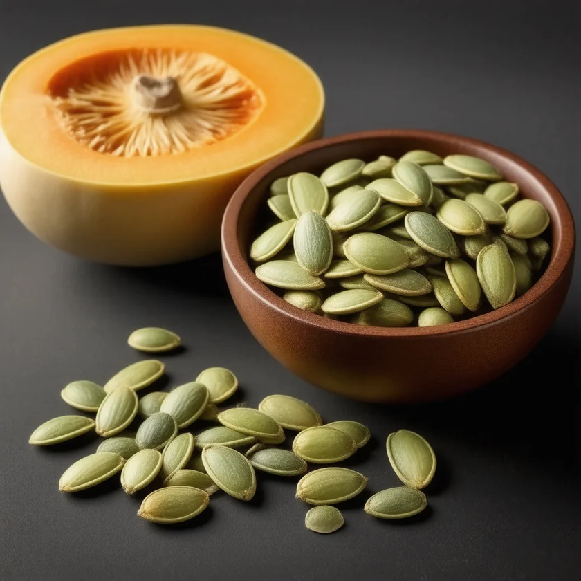 Pumpkin seeds, a zinc-rich food