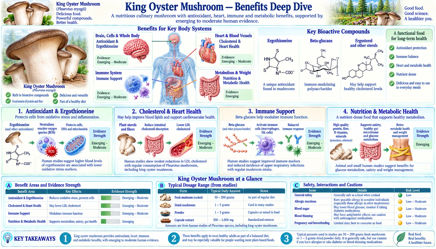 Benefits — scientific infographic poster