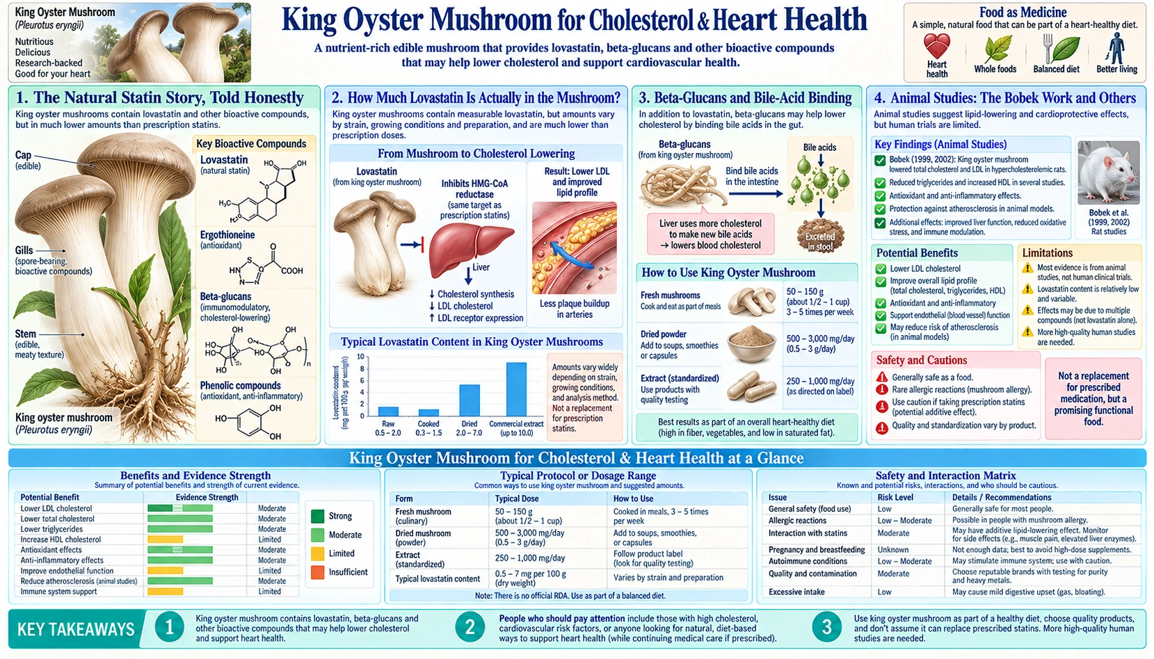 Cholesterol and Heart Health — scientific infographic poster
