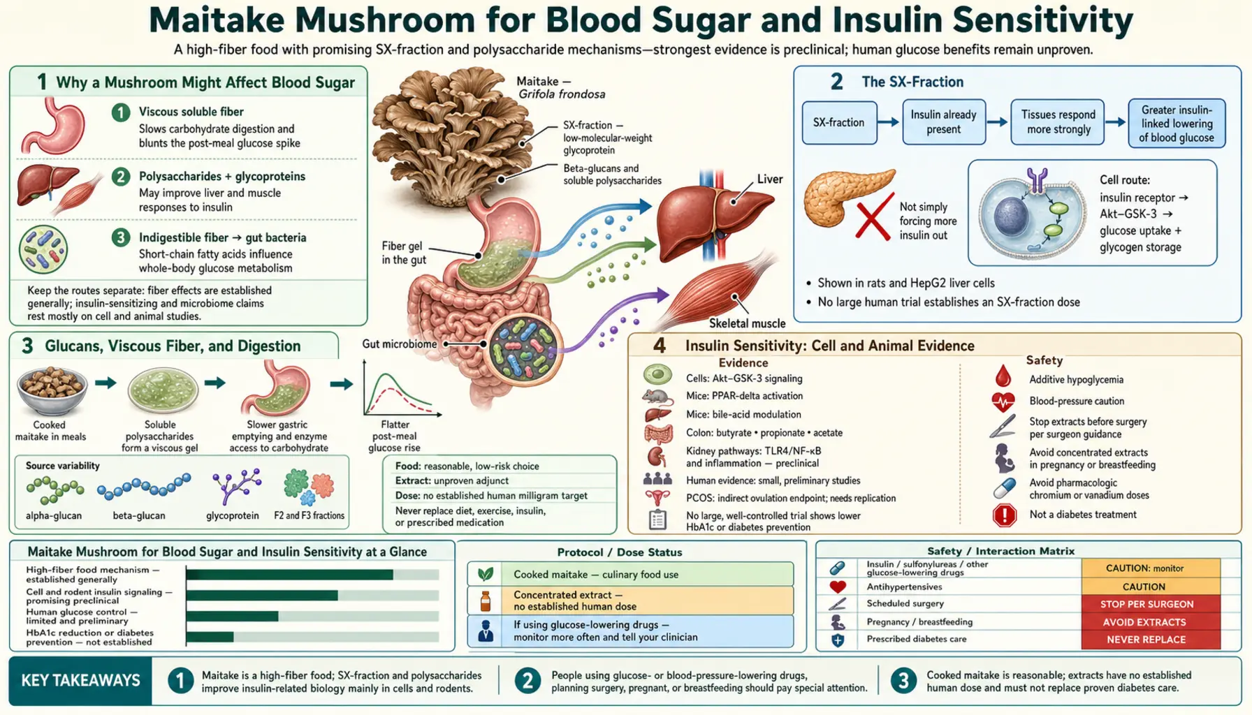 Blood Sugar and Insulin Sensitivity — scientific infographic poster