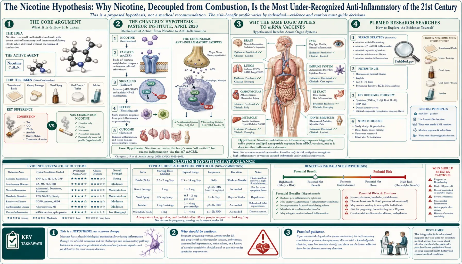 Nicotine Hypothesis — scientific infographic poster